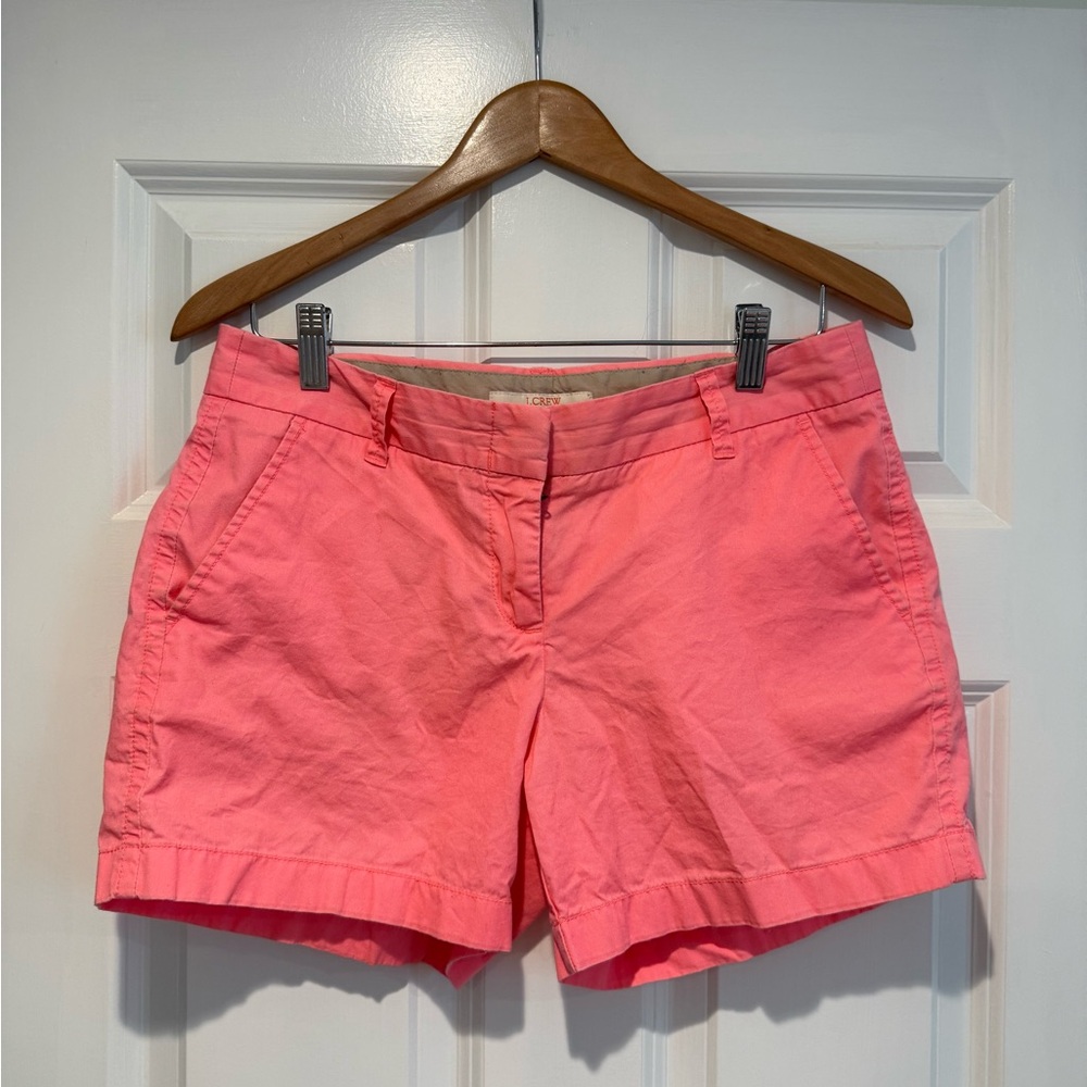 J. Crew neon Pink Chinos size 6